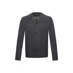 Куртка-рубашка изо льна и шерсти Canali