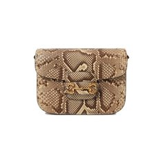Сумка 1955 Horsebit small из кожи питона Gucci