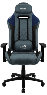 Кресло AeroCool Duke 4710562751130 steel blue, игровое, макс нагрузка 150кг