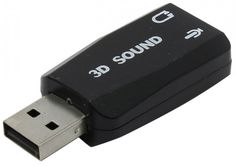 Звуковая карта USB 2.0 ORIENT AU-01N внешняя USB2.0 -> 2 x jack 3.5мм для подключения гарнитуры к USB порту