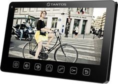 Видеодомофон Tantos Amelie Slim (Black) VZ адаптированный для работы с координатными многоквартирными домофонами