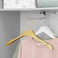 Плечики - вешалка для одежды, размер 42-44, цвет золотой NO Brand
