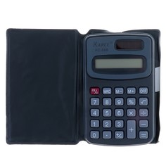 Калькулятор карманный с чехлом 8 - разрядный, kc - 888, работает от батарейки (таблетка ag 10) NO Brand
