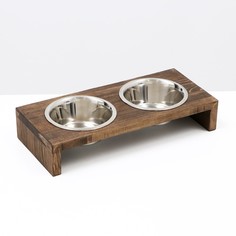 Подставка двойная с мисками для собак №2 пижон, 450 мл