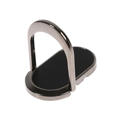 Держатель-подставка с кольцом для телефона luazon, металлическая основа, черный