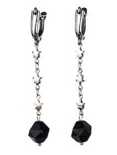 Серьги Бусики Колечки