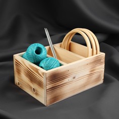 Ящик для рукоделия, деревянный, 3 отделения, 20 × 15 × 9 см NO Brand