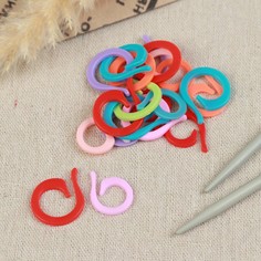 Кольцо-маркер для вязания, 20 шт, цвет разноцветный Арт Узор