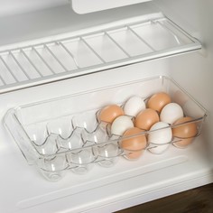 Контейнер для хранения яиц ricco, 18 ячеек, 32,5×16,5×7,5 см