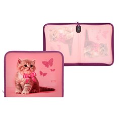 Папка для тетрадей а5, 180 х 230 х 25 мм, молния вокруг, пластиковая 0.5, пм-а5-04 calligrata