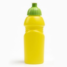 Бутылка для воды велосипедная, 400 мл, с поильником, 18 х 6.2 х 6.2 см, желтая NO Brand