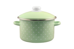 Кастрюля 3,0л салатовая горох мелкий-к Эмаль Магнитогорск