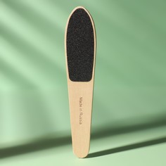 Терка для ног, наждачная, двусторонняя, 16,5 см, деревянная NO Brand
