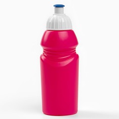 Бутылка для воды велосипедная, 400 мл, с соской, 18 х 6.2 х 6.2 см, розовая NO Brand