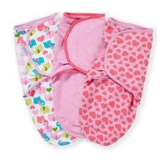 Пеленки Пеленка Summer Infant Swaddleme Конверт для пеленания на липучке 3 шт