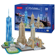 Пазлы CubicFun 3D пазл Нью-Йорк CityLine 123 детали