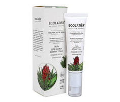 Косметика для мамы Ecolatier Organic Aloe Vera Гель для кожи вокруг глаз Жидкие патчи 30 мл