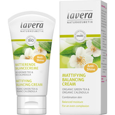 Косметика для мамы Lavera Матирующий крем Баланс с экстрактом зелёного чая
