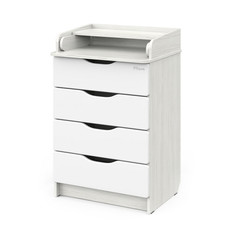 Комоды Комод Pituso раскладной Wood 604 ПВХ с шариковыми направляющими (4 ящика)