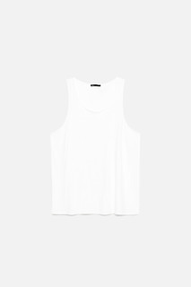 Майка прямая хлопковая с круглым вырезом Befree