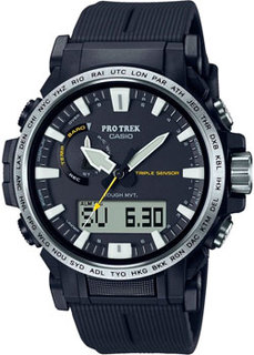 Японские наручные мужские часы Casio PRW-61-1AER. Коллекция Pro-Trek