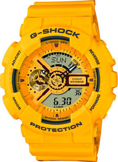 Японские наручные мужские часы Casio GA-110SLC-9AER. Коллекция G-Shock