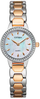 Японские наручные женские часы Citizen EZ7016-50D. Коллекция Elegance