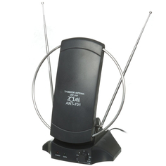 Антенна комнатная модель ANT-701 (МВ/ДМВ/FM, 26-28 дБ) Noname