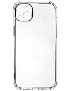 Клип-кейс PERO силикон для Apple iPhone 14 Plus прозрачный усиленный ПЕРО