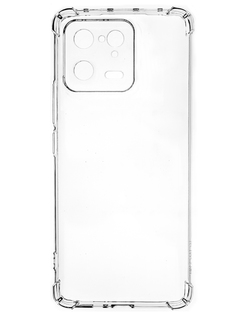 Клип-кейс PERO силикон для Xiaomi 13 прозрачный усиленный ПЕРО