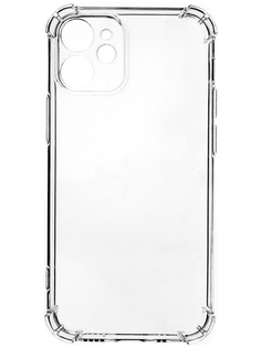 Клип-кейс PERO силикон для Apple iPhone 12 mini прозрачный усиленный ПЕРО