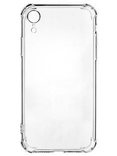 Клип-кейс PERO силикон для Apple iPhone XR прозрачный усиленный ПЕРО