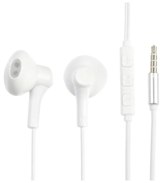 Наушники с микрофоном Krutoff HF-P1 белые (пакет)