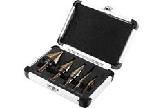 Набор сверл ступенчатых в металлическом кейсе DEKO DH22, 5 шт ДЕКО