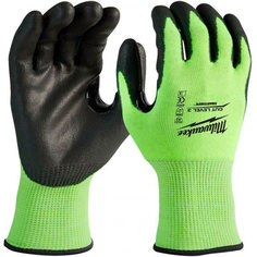 Перчатки защитные Milwaukee Hi-Vis Cut level 3/C M/8