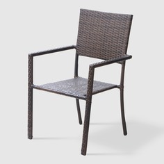Кресло NS RATTAN/MAVI 57x59x87cm коричневое