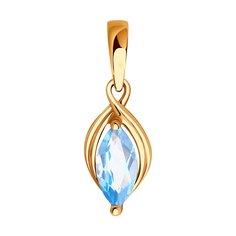 Подвеска SOKOLOV из золота с топазом