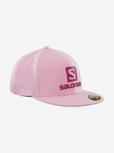 Бейсболка женская Salomon Logo Flexfit, Розовый