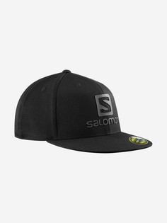 Бейсболка Salomon Logo Flexfit, Черный