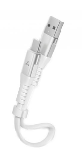 Кабель интерфейсный AccesStyle AC30-TF30 White USB 3.0 - USB Type С, 3А, 30 см; Оплётка: ТПУ, Плоский