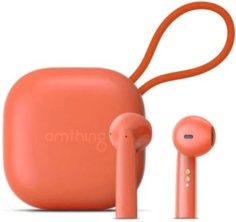 Наушники беспроводные Omthing AirFree Pods EO005-Orange оранжевые, BT, 32 Ом, IPX4