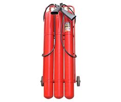 Огнетушитель ЯрПожИнвест ОУ-50 ВСЕ в сборе (ОУ-80) углекислотный передвижной, вместимость корпуса не менее 3х25.6 л, масса заряда не менее 50 кг, длин