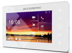 Видеодомофон AccordTec AT-VD 710W K EXEL 7", сенсорный экран. AHD 1080P/720P/CVBS