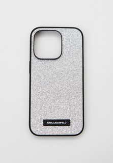 Чехол для iPhone Karl Lagerfeld 14 Pro с мерцающей поверхностью