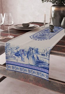 Скатерть-дорожка Bellehome Майолика Амстердама, 40х160