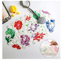 Коврики для купания Коврик Доляна SPA для ванны на присосках Рыбка-шар 69x39 см