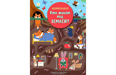 Книжки-картонки Росмэн Н.Холтфретер Кто живет под землей Виммельбух