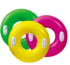 Круги и нарукавники для плавания Intex Круг Hi-Gloss Tubes c держателями 76 см