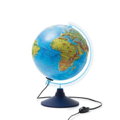Глобусы Globen Интерактивный глобус политический рельефный с подсветкой 320 мм с очками INT13200315