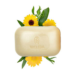 Косметика для мамы Weleda Растительное мыло с календулой и лекарственными травами 100 г